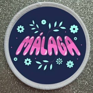 3 inch Malaga Spain patch badge