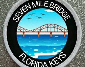 3 inch Seven Mile Bridge Florida Keys patch badge
