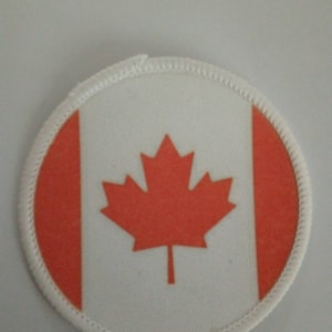 Canada Flag Oval Vinyl Bumper Sticker Window Decal Euro Canadian