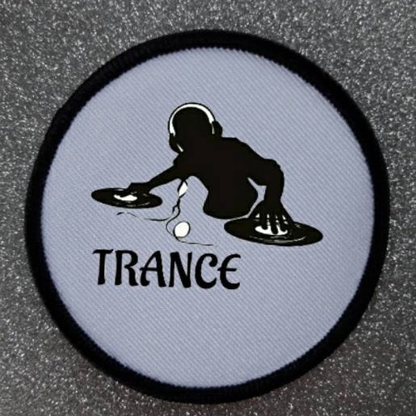 3 pouces Trance Music Iron ou Sew on Patch Badge