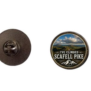Pin esmaltado de 2,4 cm con la inscripción "He escalado Scafell Pike".