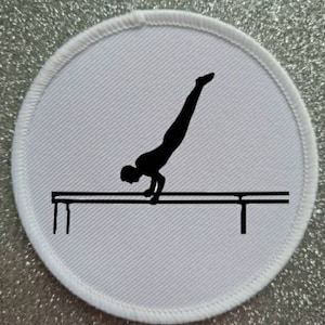 3 Inch Gymnastics Parallel Bars Patch Badge