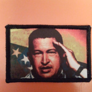 Hugo Chavez Venezuela Socialist Awareness (Badge) 8cm Patch