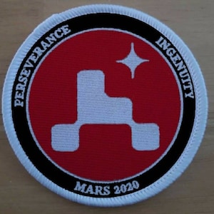 3 inch Mars Perseverance NASA Mission Iron or Sew on Patch Badge