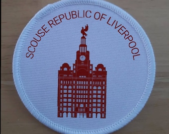 3 inch Scouse Republic of Liverpool patch badge