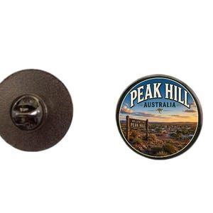 Pin's en émail de 2,4 cm représentant Peak Hill, Australie
