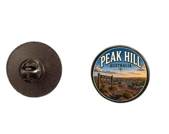 Pin esmaltado de 2,4 cm de Peak Hill, Australia.