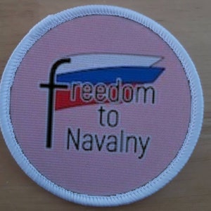 3 inch Alexei Navalny Russian Opposition Anti Corruption Patch Badge