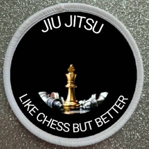 3 Inch Jiu Jitsu sublimation patch badge.