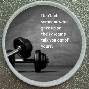 3 inch Gym Motivation patch badge