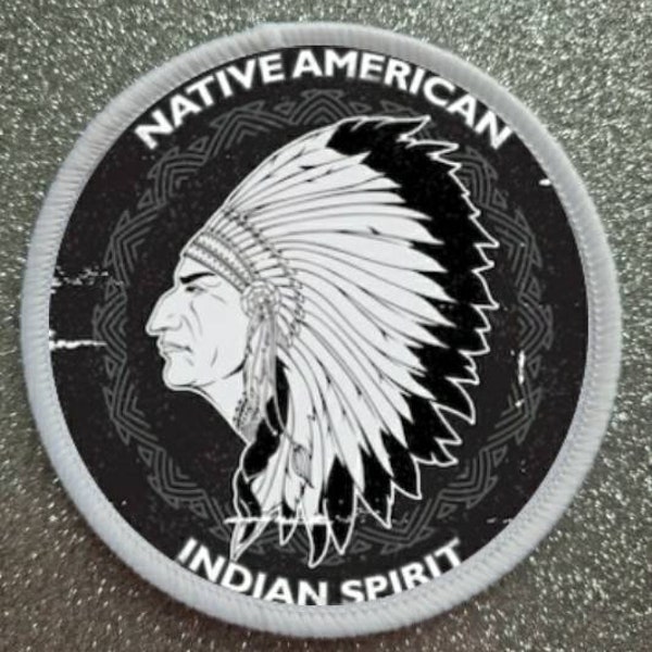 Badge de patch Amérindien Indian Spirit de 3 pouces