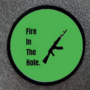 3-calowa naszywka wojskowa Fire In The Hole Army Military
