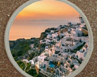 3 inch Santorini Greece Patch Badge