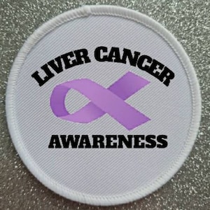 3 inch Liver Cancer Awareness patch badge