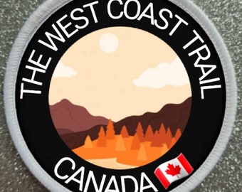 3-calowa naszywka z napisem The West Coast Trail Canada