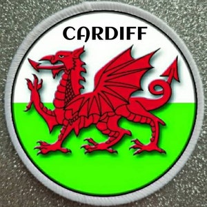 3 Inch Cardiff Wales Patch Badge