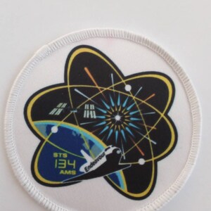 3 inch NASA Approved Patch Space Shuttle Mission STS 134 Space Travel (Badge)  Rare