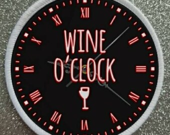Wine O'Clock 3 Inch Sublimation Patch Badge