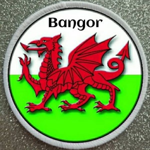 3 Inch Bangor Wales Patch Badge