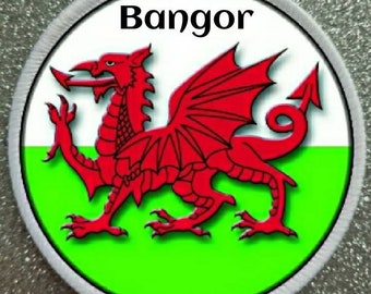3 Inch Bangor Wales Patch Badge