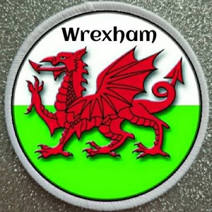 3 Inch Wrexham Wales Patch Badge