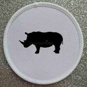 3 Inch Rhino Sublimation Patch Badge