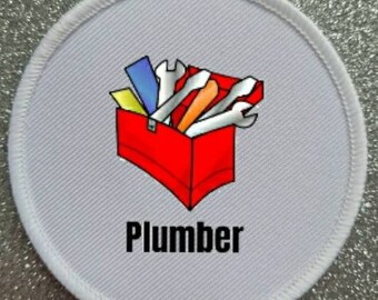 3" Plumber Sublimation Patch Anstecker.