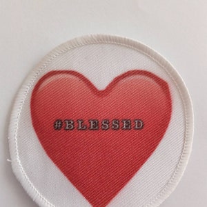 Badge patch IDGAF Heart 3 pollici