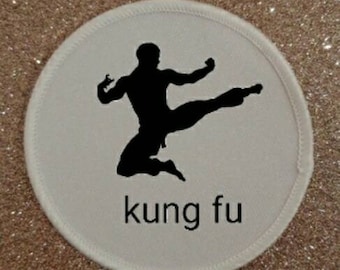 GRAND ÉCUSSON KARATÉ Kenpo (6,5") insigne fer/coudre Kimono Gi écussons