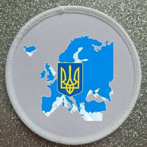 3 Inch European Ukraine Solidarity Patch Badge Made in the UK