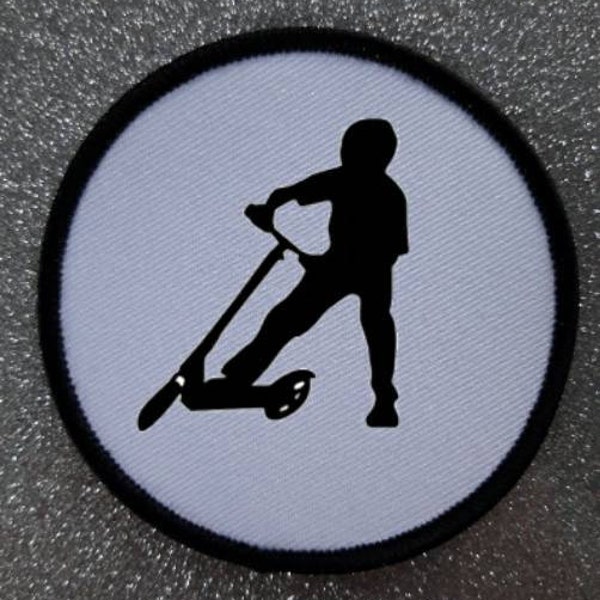 3 inch Stunt Scooter Rider Patch Badge