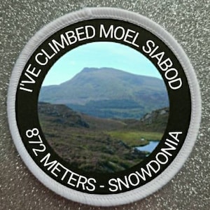3 inch Moel Siabod Snowdonia patch badge