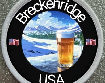 3 inch Breckenridge USA Ski Skiing Resort patch badge
