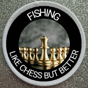 3 Inch Fishing sublimation patch badge.