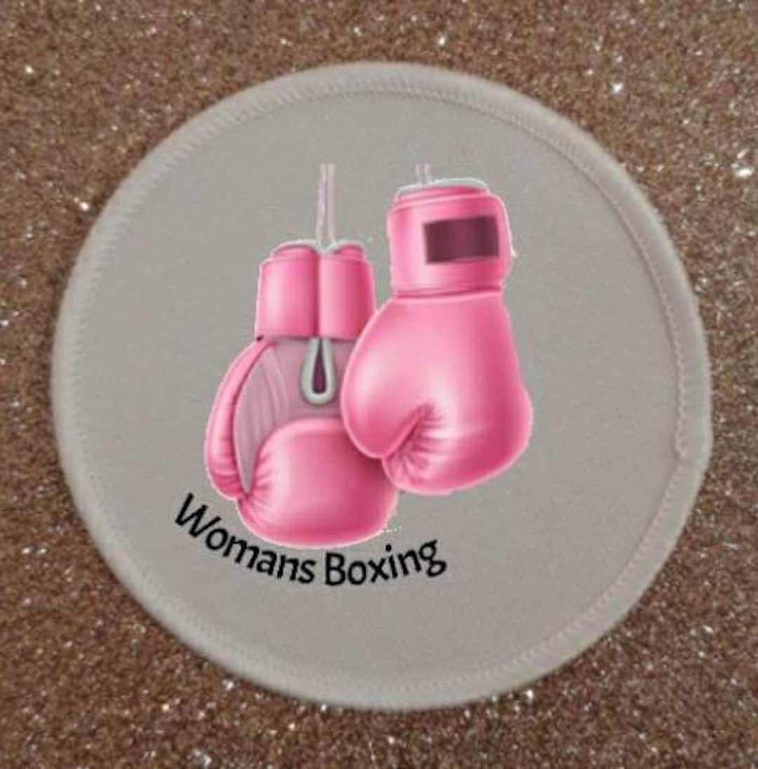 3 Inch Womans Boxing Gloves Patch Badge Etsy