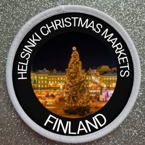 3 inch Helsinki Finland Christmas Markets patch badge