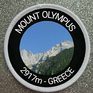 3 inch Mount Olympus Greece patch badge