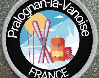 3 inch Pralognan-la-Vanoise France Ski Skiing Resort patch badge