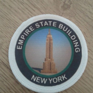 3 Inch Empire State Building New York Patch Badge