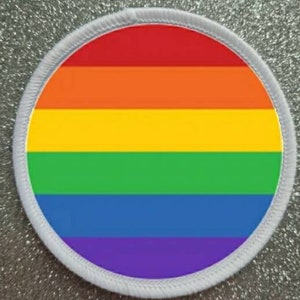 3 inch Pride Flag patch badge