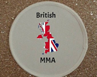 Insignia de parche de MMA británica de 3 pulgadas