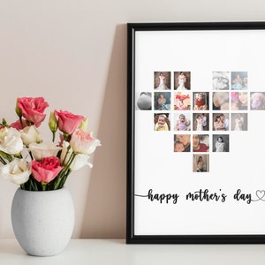 Heart Mosaic Collage Personalized Digital File