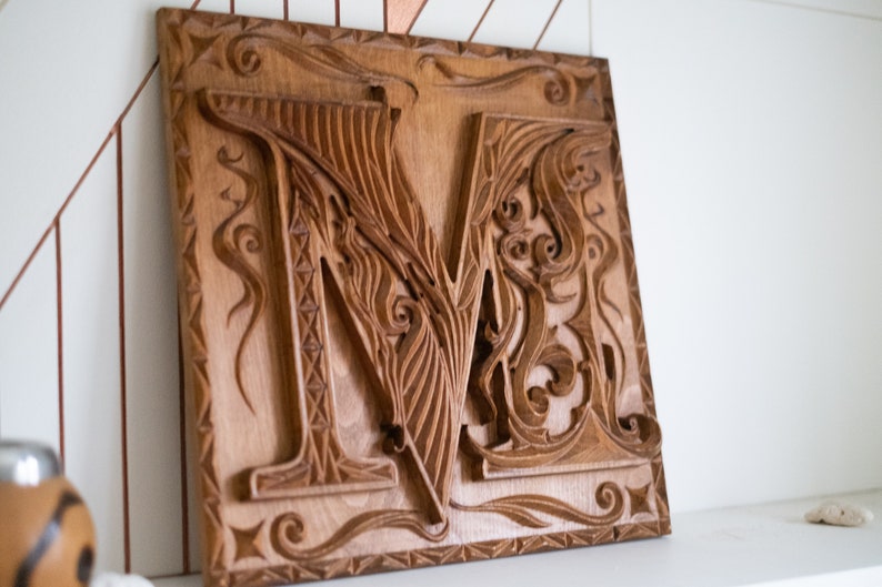 Cnc files for wood Cnc file monogram. Monogram Letter. Stl Etsy