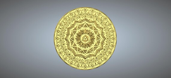 Download Cnc Files For Wood 3d Stl Model 3d Model Mandala Of Wall Etsy