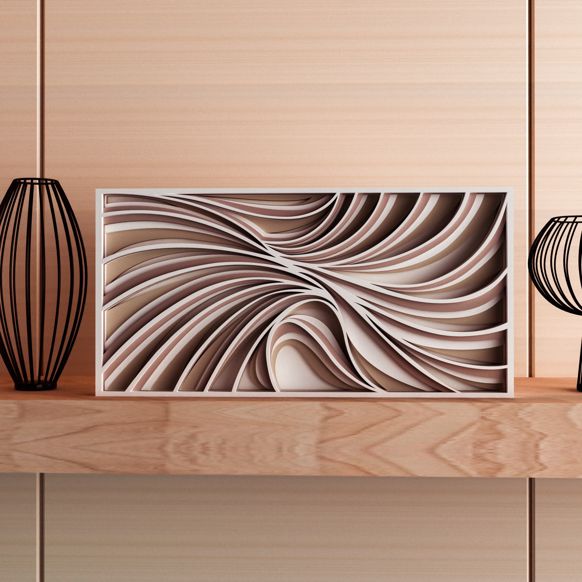 Cnc files for wood Laser cut dxf files Wall Art vector Etsy