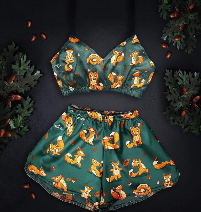 Sexy Fox Pajamas For Woman Nightwear For Girl Sexy Sleepwaer Etsy