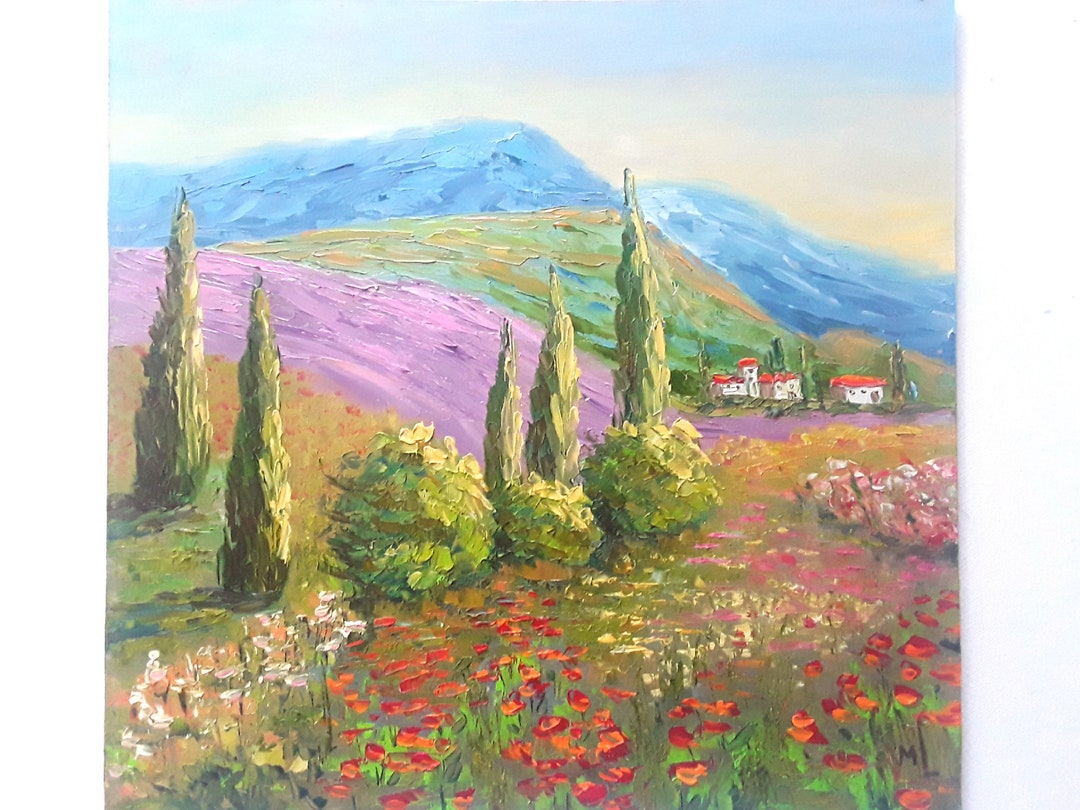 Daniel NG 油絵 ( Village Tuscany) Daniel NG 油絵 (River Village Tuscany)