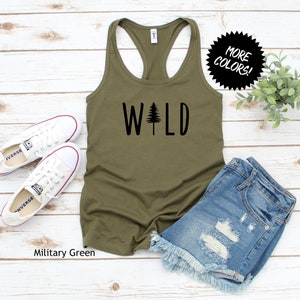 WILD tank top|Women tank tops|Graphic tank tops|Next Level tank tops