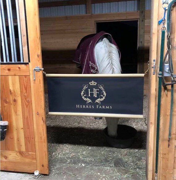 Horse Stall Guard Custom Print Etsy