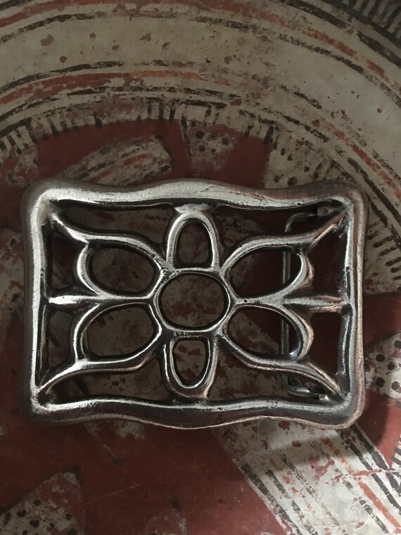 Native American Sandcast Belt Buckle